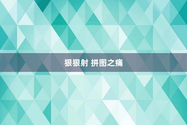 狠狠射 拼图之痛