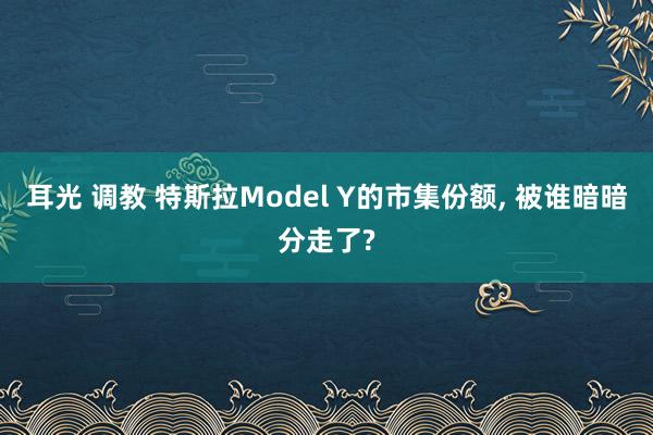 耳光 调教 特斯拉Model Y的市集份额, 被谁暗暗分走了?